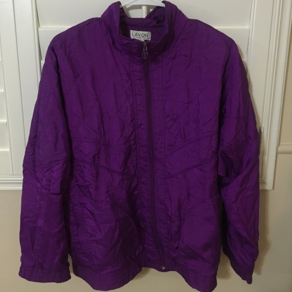VINTAGE 80s WINDBREAKER PURPLE